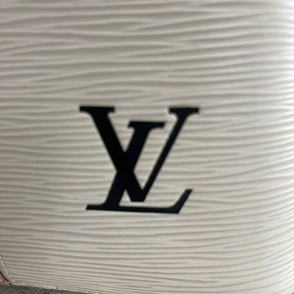 LOUIS VUITTON NEONOE TOTE HAND BAG EPI PURSE STRIPE LIMITED EDITION WHITE - Picture 8 of 16